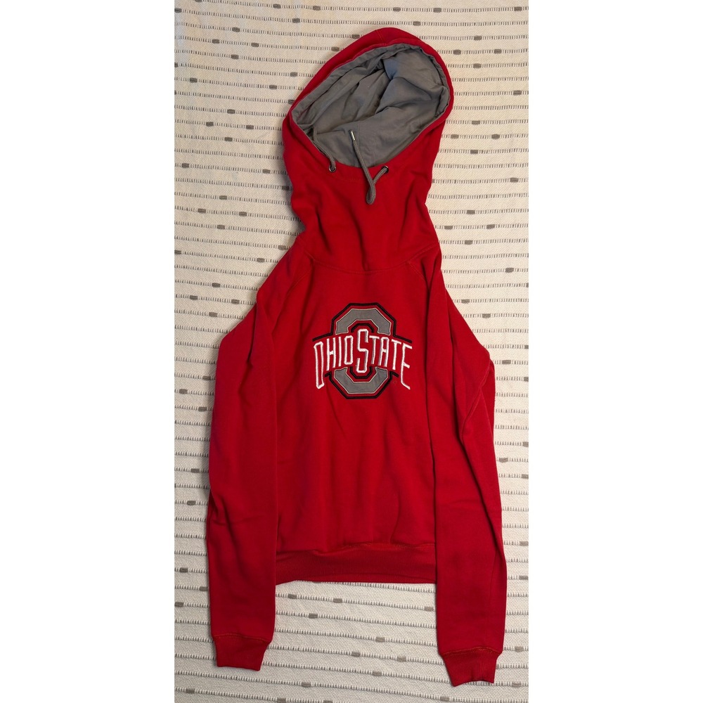 Colosseum Ohio State Buckeyes Womens Small Red Embroidered Pullover Hoodie NCAA